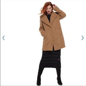 Nine West Warm Teddy Coat Camel NWT